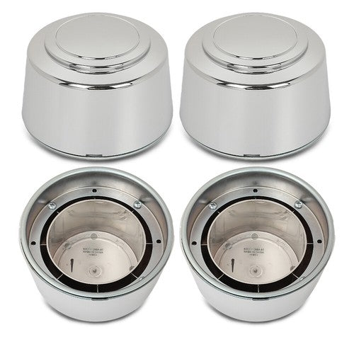 Solid Spare 4X 16 Inch Wheel Center Hub Caps Rim Nut Covers Fit For Ford Truck 8 Lug