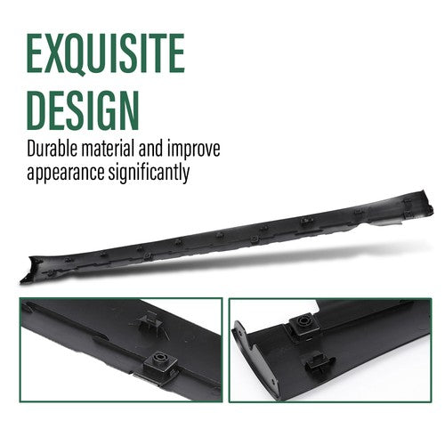Solid Spare Fit For 2017-2022 Tesla Model 3 Left Side Skirt Molding Rocker Lower Cover