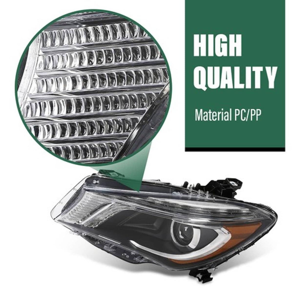 Solid Spare Xenon Headlights Left & Right Side Fit For 14-16 Mercedes-Benz CLA-Class CLA250