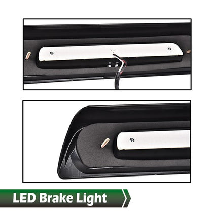 Solid Spare Fit For 2007-2018 Toyota Tundra Clear/Black LED 3rd Third Brake Light Cargo Lamp