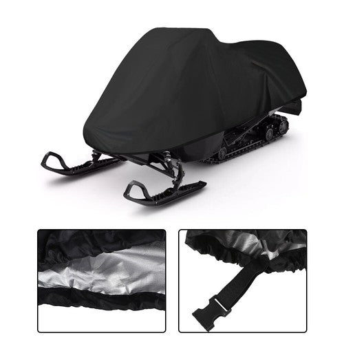 Solid Spare New For Snowmobile up to 90" Black Heavy Duty Trailerable Sled Storage Cover US