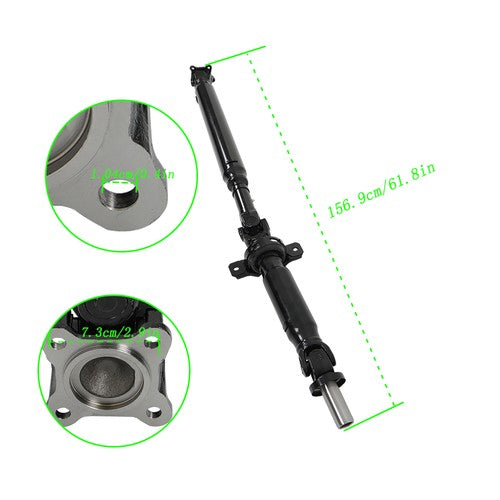 Solid Spare 49100-3E951 1Pcs Rear Driveshaft Prop Shaft Assembly For Kia Sorento 2007-08 V6