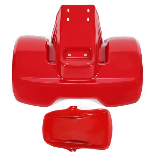 Solid Spare For Honda ATC70 1978-1985 Front and Rear Fender Kit Red Plastic
