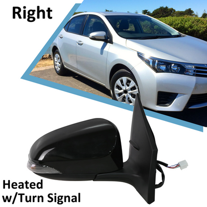 Power Mirror Heated w/Turn Signal Right Passenger For 2014-2019 Toyota Corolla