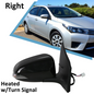 Power Mirror Heated w/Turn Signal Right Passenger For 2014-2019 Toyota Corolla