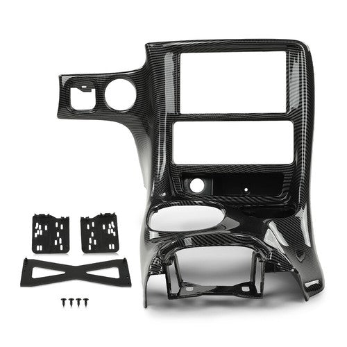 Solid Spare Fit For 1997-2004 Corvette C5 Double Din Radio Dash Installation Kit Carbon Look