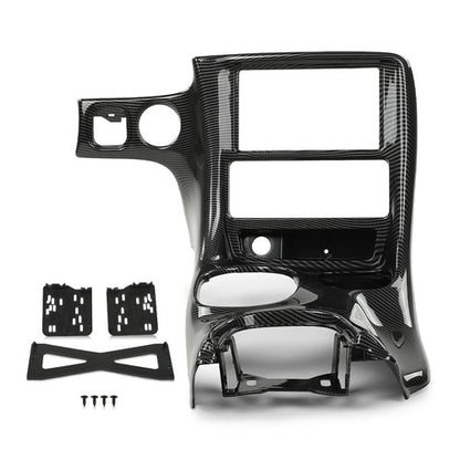 Solid Spare Fit For 1997-2004 Corvette C5 Double Din Radio Dash Installation Kit Carbon Look