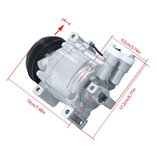 Solid Spare For Subaru Impreza 2007 2008-2013 2014 97485 73111FG001 A/C Compressor w/Clutch