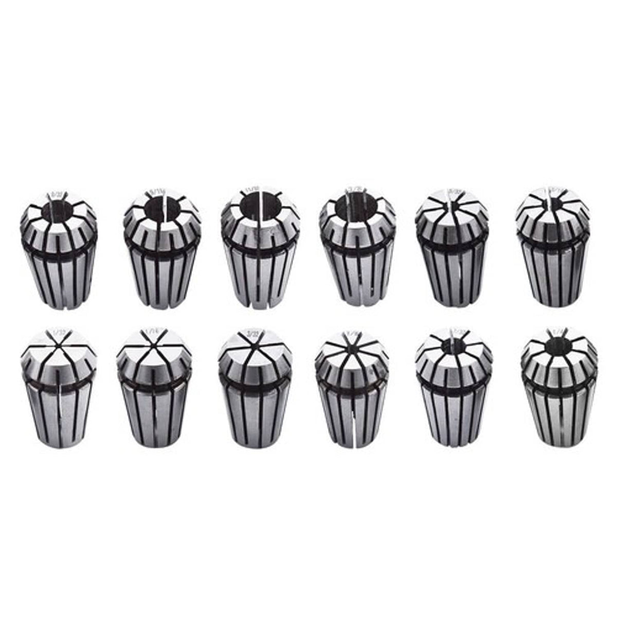 Solid Spare New 12Pcs ER16 Spring Collet Set 1/32"-3/8" For CNC Milling Lathe Tool Engraving