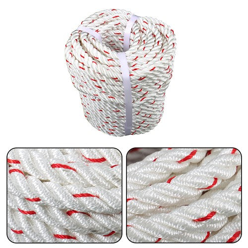 Solid Spare 1/2"×120FT Double Braid Polyester Rope 1160lbs Breaking Strength Strong Pulling