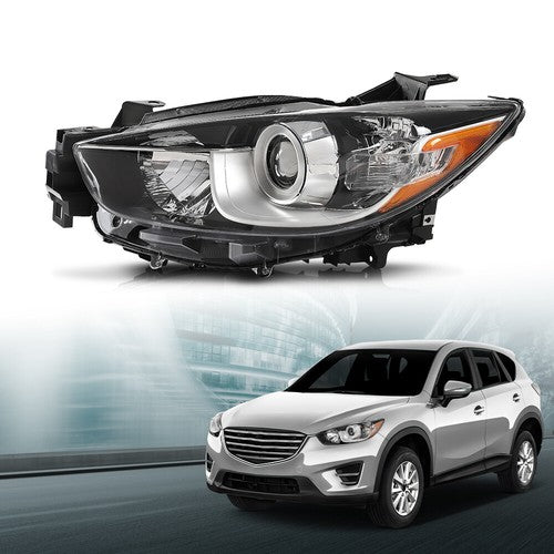 Solid Spare Halogen Projector Headlights Assembly Fit For 2013-2016 Mazda CX-5 Left Side