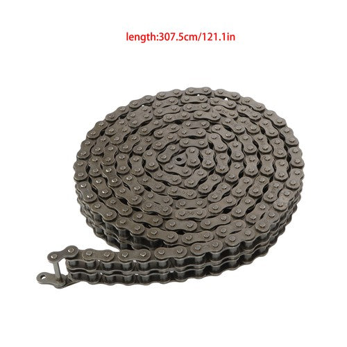 Solid Spare #50-2 Duplex Double Strand Roller Chain x 10 feet + 2 Connecting Links