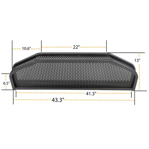 Solid Spare Heavy Duty Front Clay / Cargo Basket For EZGO TXT Golf Cart w/ Mounting Brackets