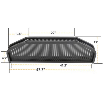 Solid Spare Heavy Duty Front Clay / Cargo Basket For EZGO TXT Golf Cart w/ Mounting Brackets