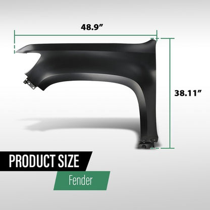 Solid Spare Front Left Side Fender Steel Fit For 2015-2022 Chevrolet Colorado GM1240404