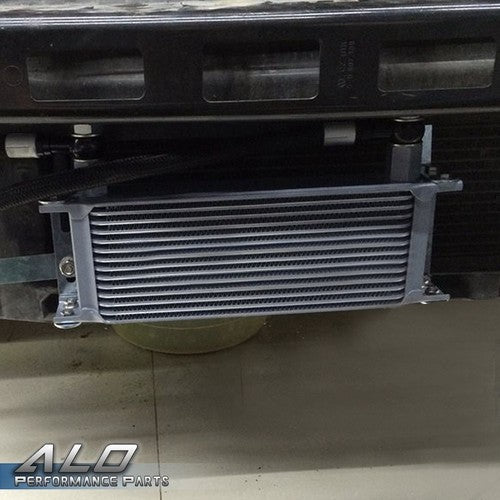 Solid Spare 30 Row AN10 Universal Aluminum Engine Oil Cooler +Thermostat Adapter Kit+ 7" Fan