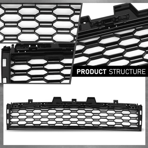 Solid Spare Fit For 2019-2023 BMW X5 Front Center Bumper Grille w/ M Sport Package BM1036202