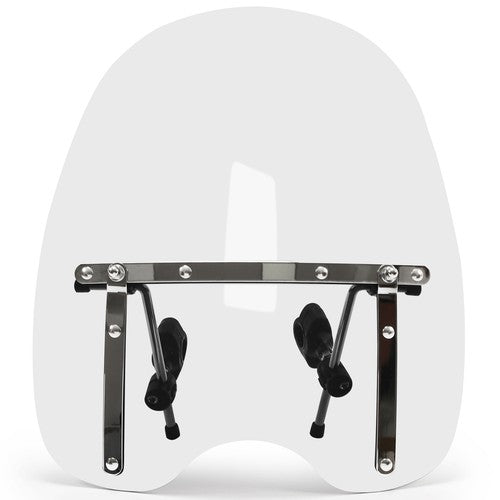 Solid Spare 19"x17" Motorcycle Clear Front Windshield For Harley Honda Magna Shadow Spirit