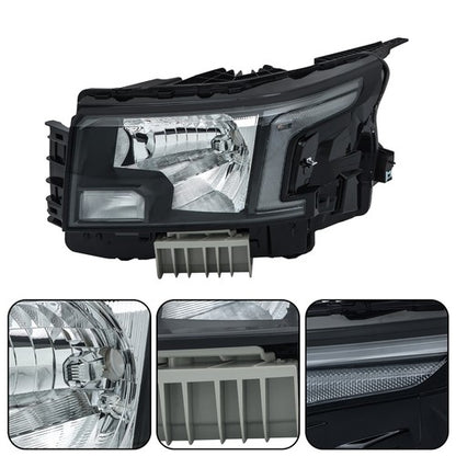 Solid Spare Headlight Black Driver Side Halogen Type For Nissan Frontier 2022-2023 Factory