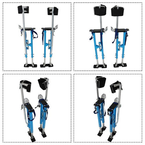 Solid Spare Painting Stilt 36" - 48" Drywall Stilts Adjustable Aluminum Alloy Tool Blue