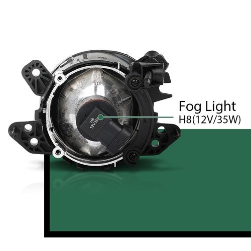 Solid Spare Halogen Fog Lights Driving Lamps Left+Right Fit For 2006-2014 Mercedes-Benz