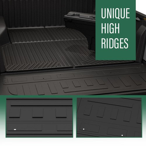 Solid Spare Fit For 2021-2024 Ford Bronco 4 Door TPE Cargo Mat Back Seat Cover Protector