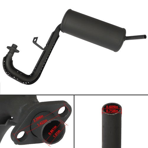 Solid Spare Club Car DS Gas FE290 Kawasaki Motor Muffler 1994-2014 101859301