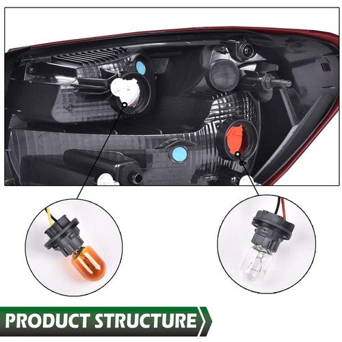 Solid Spare Left Driver Side Tail Light Fit For Chevy Malibu XL 16-22 Rear Brake Lamp Outer