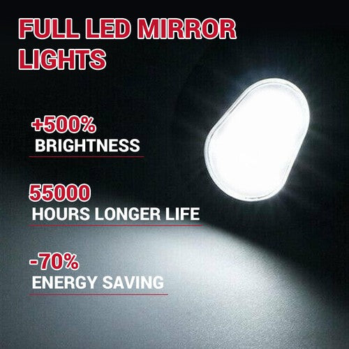 Solid Spare LED Side Mirror Puddle Lights For Dodge Ram 1500 2500 3500 4500 5500 2010-2019