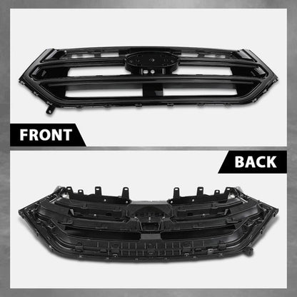 Solid Spare Front Bumper Upper Grille W/ Camera Hole Fit For 2015 2016 2017 2018 Ford Edge