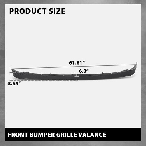 Solid Spare Air Dam Deflector Lower Valance Apron Front Fit For 2018-2022 Ford EcoSport