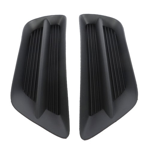Solid Spare For Honda Accord Sedan 13-15 Pair Bumper Plastic Black Housing Fog Light Covers
