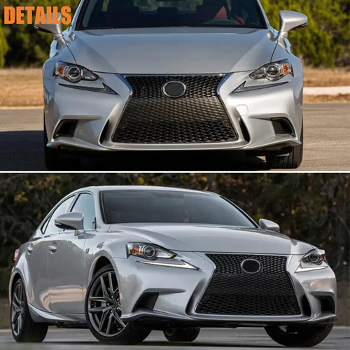 For 14-16 Lexus IS200t IS250 IS350 F Sport Front Bumper Grille Gloss Black 2014
