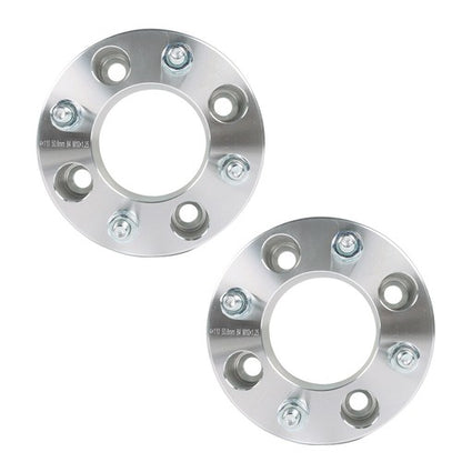 Solid Spare Wheel Spacers For Honda Rincon 680 4x110 2" 74mm M10x1.25 Silver X2