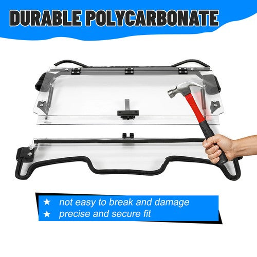 Solid Spare Scratch Resistant Flip Windshield For Polaris RZR XP Turbo S/ 2019+ XP 4 Turbo S
