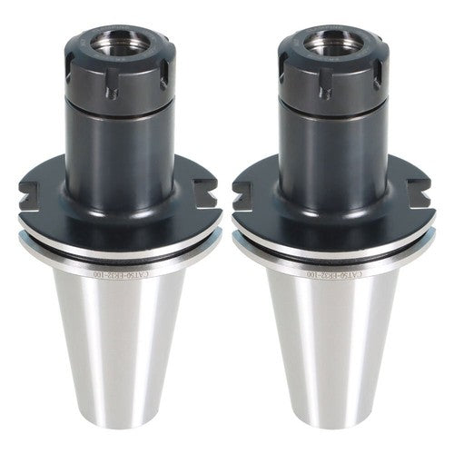 Solid Spare 2PC 4" 100mm New Gage Length Tool Holder CAT50 ER32 COLLET CHUCK For CNC Milling