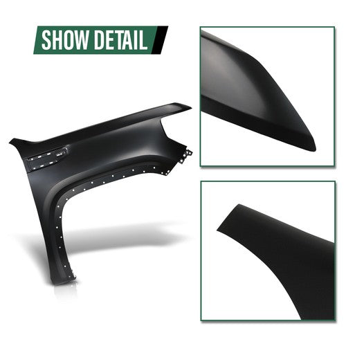Solid Spare Fender Front Right Passenger Side GM1241413 Fit For 2019-2025 GMC Sierra 1500