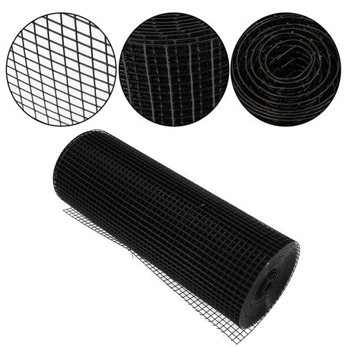 Solid Spare 24in×50ft 1/2Inx1/2In Hardware Cloth Chicken Wire Fence Vinyl Coated Welded Mesh