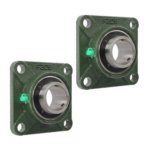 Solid Spare 2PCS UCF209-28 with seat bearing 1-3/4" Bore 4 Bolt Solid Base Self-Aligning ?