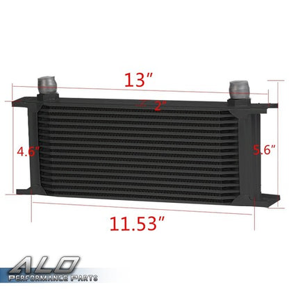 Solid Spare Fit For LS1 LS2 LS3 Engine 16 Row 10AN Oil Cooler + Filter Adapter + Hose Kit