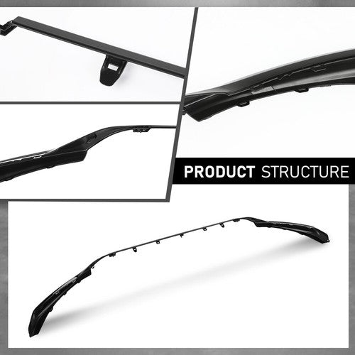 Solid Spare Fit For 2021-2024 Toyota Camry SE XSE Front Lower Grille Trim Molding Black