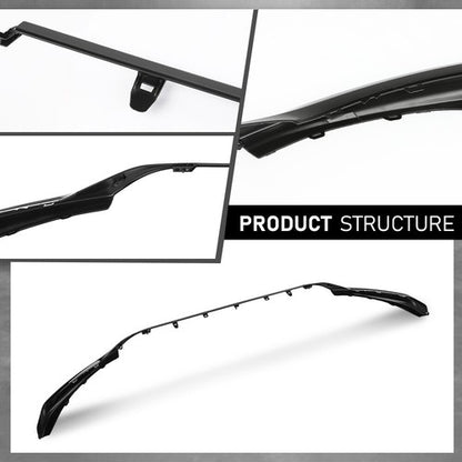 Solid Spare Fit For 2021-2024 Toyota Camry SE XSE Front Lower Grille Trim Molding Black