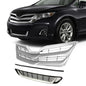 Solid Spare Upper & Lower Grille + Grille Molding For Toyota Venza 2013 2014 2015 2016