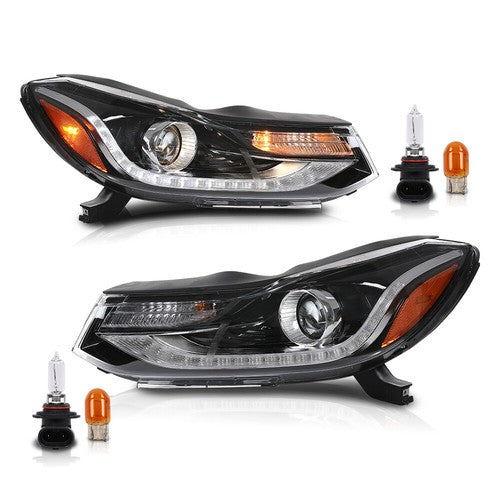 Solid Spare Projector Headlights Headlamps w/ LED DRL Fit For 17-22 Chevy Trax Left+Right