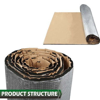 Solid Spare Car Insulation Sound Deadening Heat Shield Thermal Noise Proof Mat 90" x 39"