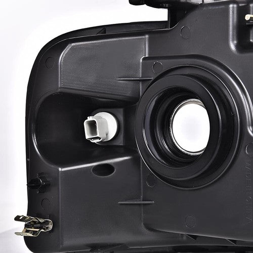 Solid Spare Headlights Fit For 2004-2008 Ford F-150 F150 Pickup Smoke Lens Amber Corner Pair