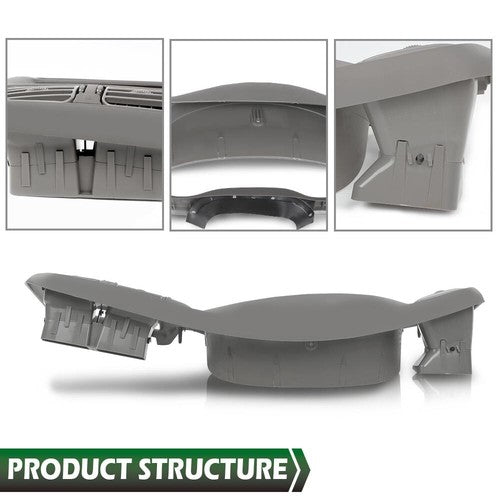 Solid Spare Fit For 98-05 Chevy S10 Blazer Jimmy Sonoma Double Din Dash Radio Cluster Bezel