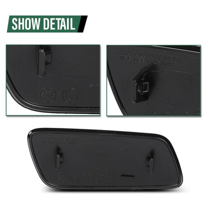 Solid Spare Fit For 17-25 Volvo S90 V90 Cross Country Headlight Washer Cover Cap Left+Right