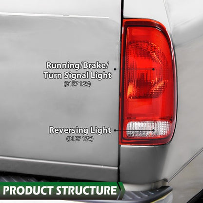 Solid Spare Tail Light Brake Lamp Right Fit For 97-03 Ford F150/99-07 F250 F350 Super Duty