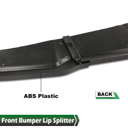 Solid Spare Fit For 06-07 Subaru Impreza WRX STI Front Carbon Look Bumper Lip Splitter